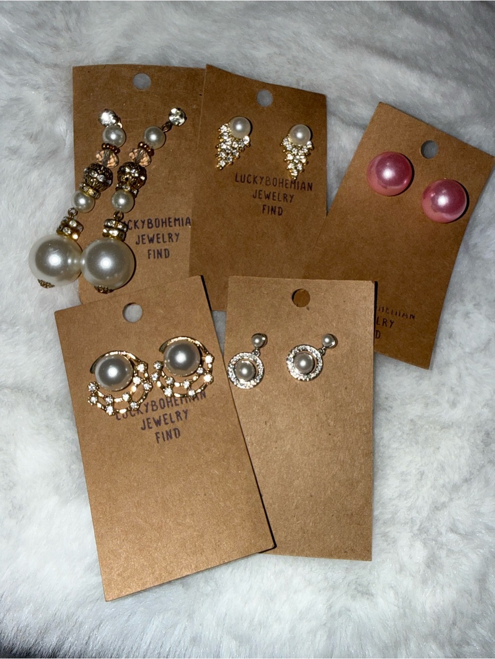 Pearl and Gold Drop Earrings - Pearls